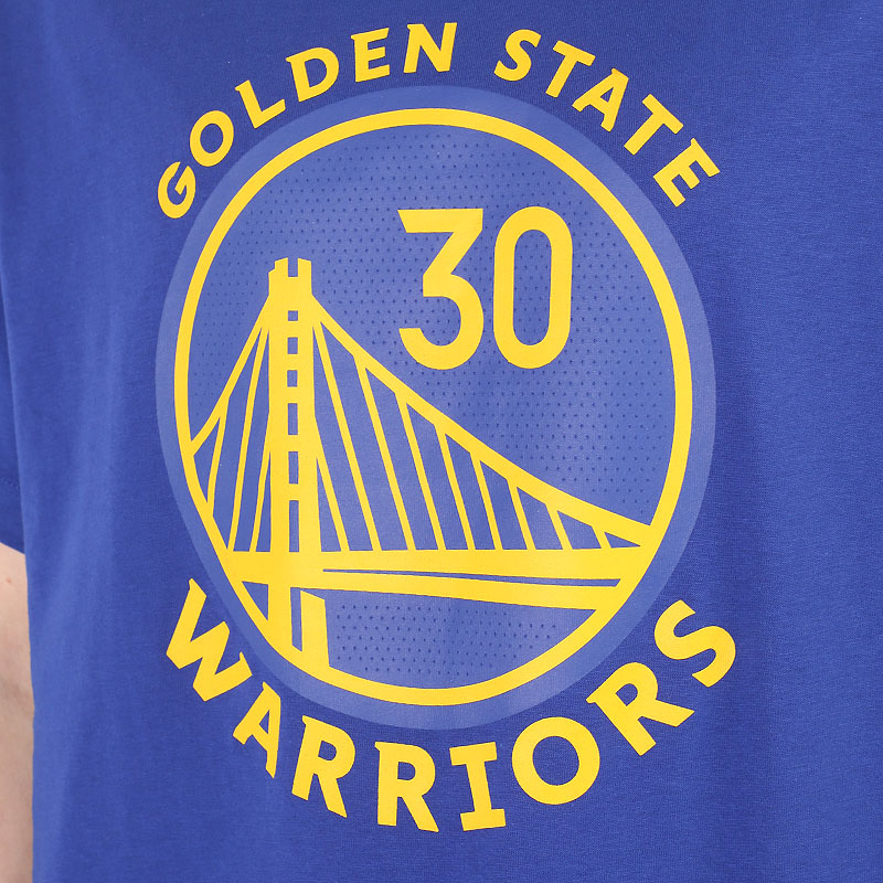 мужская синяя футболка Nike Golden State Warriors NBA T-Shirt DR6374-496 - цена, описание, фото 2